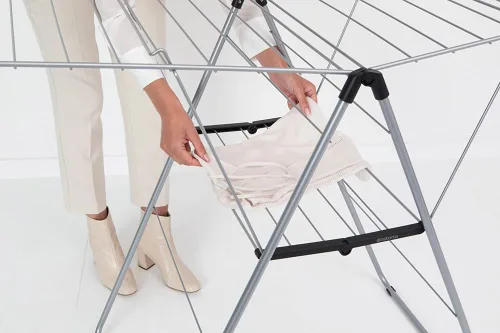 Miniatura 10 de Brabantia HangOn - Tendedero de ropa 82 pies (82.0 ft) Gris metálico Soporte grande para ropa interior con 2 alas plegables y ganchos