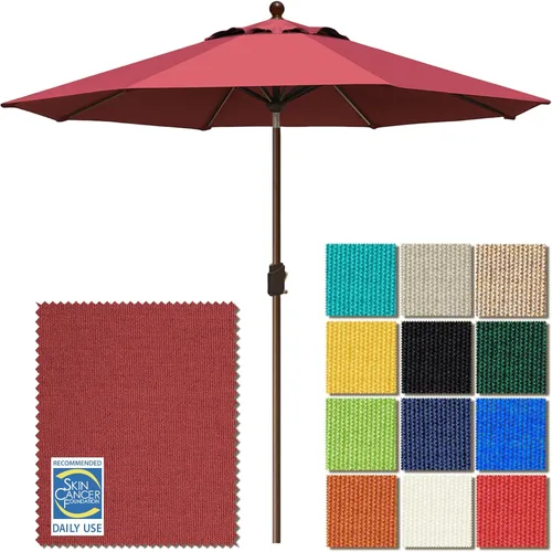 Miniatura 67 de EliteShade USA Sombrilla de Mercado de 9 Pies con Garantía de 10 Años Sin Decoloración, Sombrilla de Patio, Sombrilla de Mesa para Exteriores