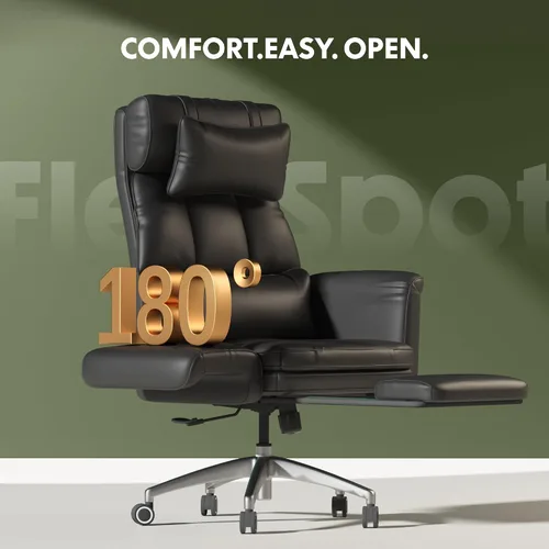 Miniatura 4 de FLEXISPOT Silla de oficina grande y alta con asiento convertible de hasta 44 pulgadas, de gran tamaño para adultos y mascotas, silla de computadora