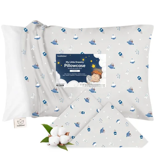 Miniatura 11 de KeaBabies Funda de almohada para niños pequeños de 13 x 18 pulgadas, funda de almohada de algodón orgánico para niños, niñas, funda de algodón suave