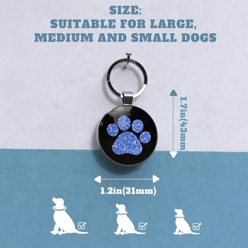 Miniatura 5 de Etiquetas de perro QR personalizadas para mascotas, etiquetas de identificación de código QR, etiquetas de identificación de mascotas inteligentes