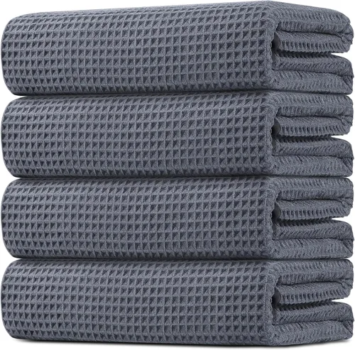 Miniatura 9 de HOMEXCEL Paquete de 2 Toallas de Baño, (27 x 54 Pulgadas) Juego de Toallas de Baño de Microfibra Ultra Suaves Altamente Absorbentes, Toallas Ligeras