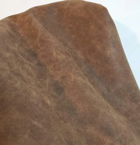Miniatura 32 de NAT Leathers Café Nubuck Pulido Suave Piel Sintética Vegana de Poliuretano Aprobada por Peta 1 Yarda (91 cm de Largo x 137 cm de Ancho) Piel