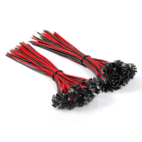 Miniatura 10 de Chanzon 20 pares de conectores Jst SM de 0.098 in de paso hembra y macho con 2 pines 20AWG 3,94 pulgadas (3.9 in) UL1007 cable de cobre estañado