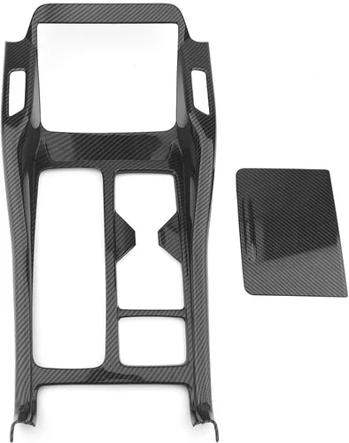 Miniatura 2 de YOUTOOCAR 2PCS Cubiertas de Panel de Palanca de Cambios Trim Compatibles con Kia Sorento 2021-2025 Accesorios (Patrón de Fibra de Carbono)
