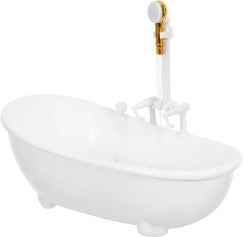 Toyvian Bañera eléctrica de pulverización de agua Piscina con pulverizador sin batería para muñeca (blanco)