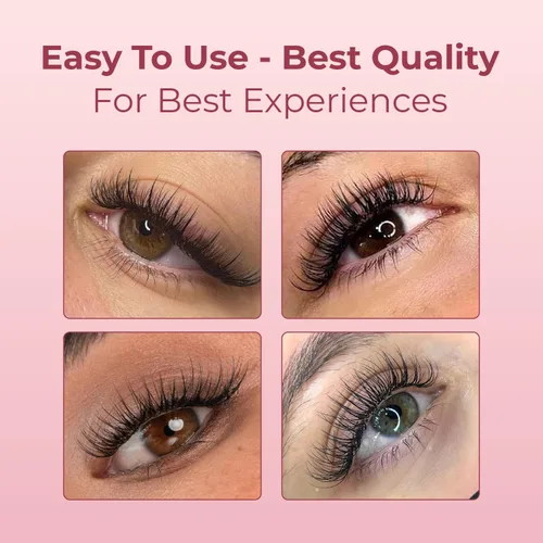 Miniatura 6 de Promade - Extensiones de pestañas postizas prefabricadas con 1000 abanicos 5D-20D, rizo C/CC/D, 0.47-0.7 pulgadas de longitud de 0.05/0.07