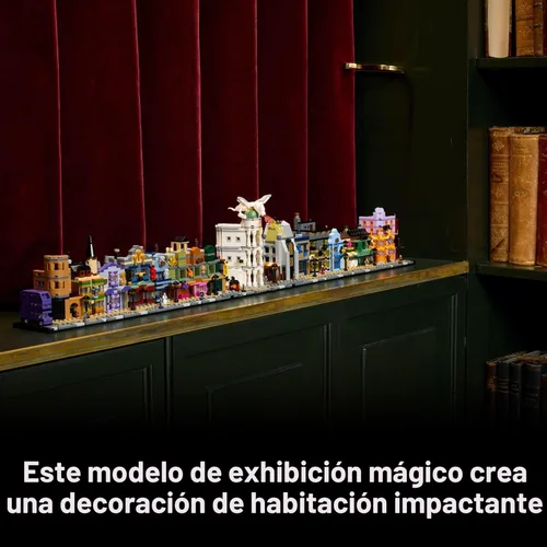 Miniatura 6 de LEGO Harry Potter Diagon Alley Wizarding Shops Juego de construcción para adultos, kit coleccionable para fanáticos de Harry Potter con 12
