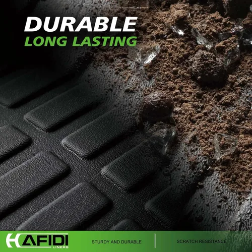 Miniatura 5 de HAFIDI® - Tapetes para auto con almacenamiento debajo del asiento, para todo clima, antideslizantes, de elastómero termoplástico, para la primera