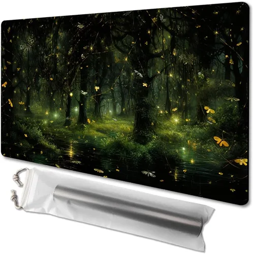 Miniatura 22 de MTG - Tapete de juego de tamaño 24 x 14 pulgadas, impresión antideslizante, ideal para entusiastas de los juegos de cartas, tapete de juego TCG