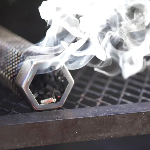 Miniatura 6 de LIZZQ Tubo ahumador de pellets premium, 30,5 cm, 5 horas de humo intenso, para cualquier parrilla o ahumador, ahumado en frío o caliente, acero