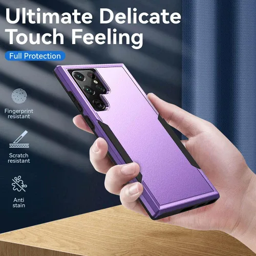 Miniatura 5 de Funda para Samsung Galaxy S22 Ultra, amortiguador+duradera+funda a prueba de golpes para Galaxy S22 Ultra, morado Púrpura