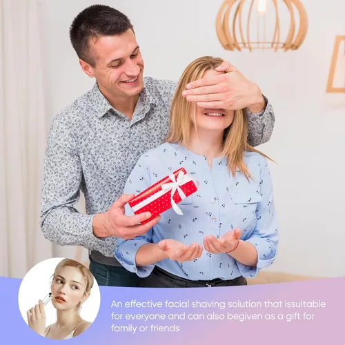 Miniatura 7 de Removedor de vello facial para mujeres - visto en la TV, afeitadora facial indolora - mini removedor de pelo, afeitadora eléctrica, depiladora