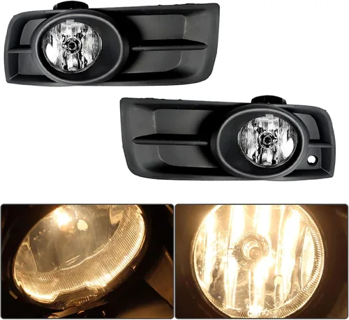 Miniatura 2 de munirater Paquete de 2 luces antiniebla para parachoques delantero con bombillas e interruptor de cableado de repuesto para Cruze 2010-2014