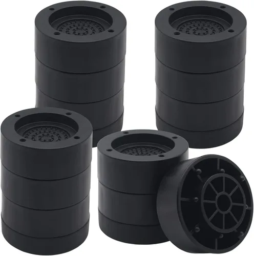 4 juegos de elevadores redondos negros para muebles, elevadores de cama resistentes, altura de 1 pulgada, 2 pulgadas, 3 pulgadas, elevadores de cama