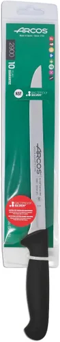 Miniatura 6 de Arcos Cuchillo de filete de acero inoxidable nitrum de 8 pulgadas. Mango ergonómico de polipropileno y hoja de 7.874 in. Cuchillo afilado para Negro