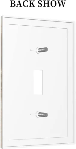 Miniatura 555 de Placa de Interruptor de Luz Azul de 1 Gang, Placa de Pared Decorativa de Palanca Individual, Cubierta de Placa de Pared de Palanca, Placa Frontal
