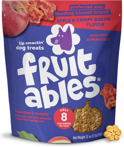 Miniatura 21 de Fruitables Golosinas horneadas para perros, golosinas saludables de calabaza para perros, bajas en calorías y deliciosas, sin trigo, maíz o soja