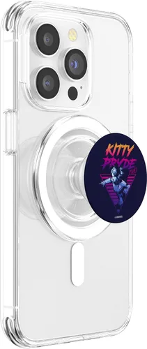 Miniatura 3 de Marvel X-Men Kitty Pryde Retro Neon Triangle PopSockets MagSafe PopGrip para iPhone