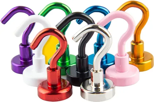 Paquete de 9 ganchos magnéticos para cabinas de crucero, ganchos magnéticos para colgar en el refrigerador, imanes coloridos resistentes con