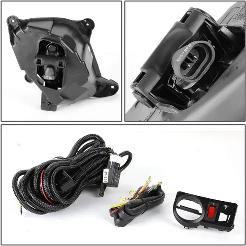 Miniatura 4 de DNA MOTORING FL-ZTL-130-AM - Luz antiniebla con interruptor para el lado del conductor y del pasajero, mejora la visibilidad