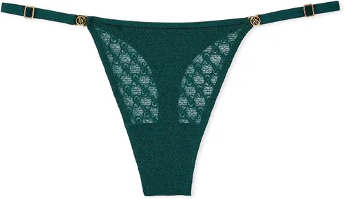 Victoria's Secret Icon - Calzones de tanga, VS Monograma, correa ajustable, ropa interior con tanga en G, colección muy sexy (XS-XXL)