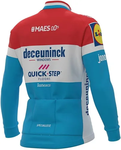 Miniatura 2 de Maillot de manga larga de ciclismo para hombre con 3 bolsillos, elástico, cómodo, reflectante