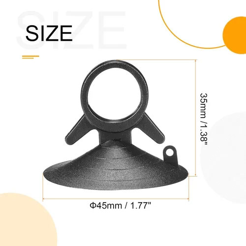 Miniatura 2 de MECCANIXITY Ventosa de PVC, 1.772 in de diámetro. Soporte de gancho para colgar, herramientas de reemplazo universal para parabrisas de vidrio