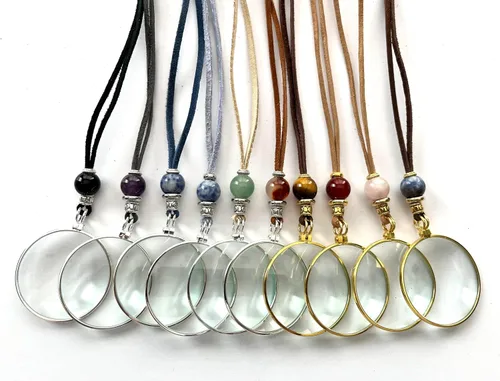 Miniatura 36 de by Wendra Collar con aumento, elementos naturales para aumentar la visión y la energía. ¡Deja tus lentes de lectura en casa! La Loupe