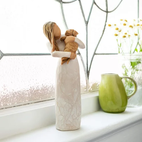 Miniatura 7 de Willow Tree Adorable You (perro dorado), Una amistad alegre, expresa la relación con un perro de compañía muy querido, figura esculpida pintada a