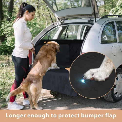 Miniatura 5 de F-color Forro de Carga SUV para Perros - Forro de Carga para Mascotas Impermeable, Cómoda Cubierta de Carga para Perros con Protector de Solapa