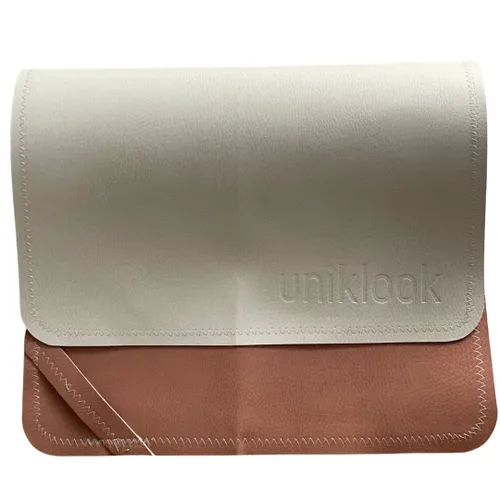 Miniatura 13 de UNIKLOOK Cambiador portátil de cuero - Cuero vegano - Cambiador de bebé de viaje - Estación de cambio de pañales portátil multiusos impermeable 14 x