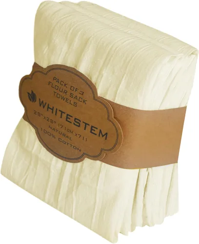 Miniatura 41 de Toallas de saco de harina, toalla de té para manualidades, toalla de cocina, toallas de secado de platos, toalla de algodón en blanco para bordado