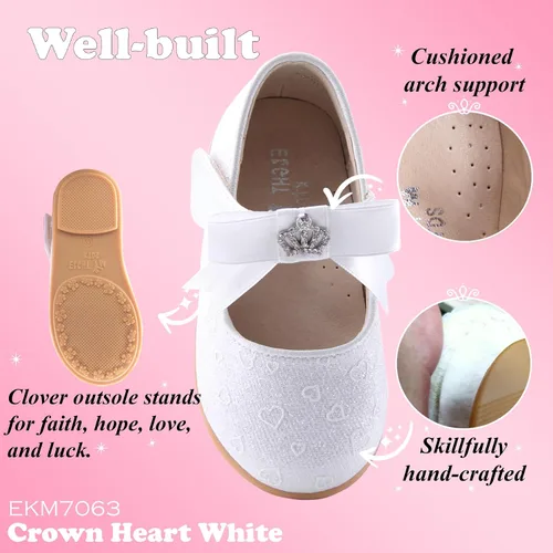 Miniatura 3 de EIGHT KM Zapatos de vestir para niñas pequeñas Zapatos Mary Jane para niñas Mary Jane Flats Zapatos de ballet Fiesta, niña de flores, zapatos