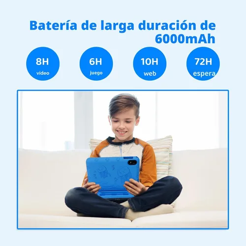 Miniatura 4 de COLORROOM Tablet Android 15 actualizada 2026, tableta para niños de 10 pulgadas, CPU Octa-Core, 10 GB+64 GB+1 TB Expandir tabletas para niños