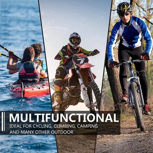 Miniatura 4 de MOREOK Guantes de ciclismo para hombresmujeres-almohadilla de gel de 0.197 in guantes de ciclismo de medio dedo bicicleta de carretera MTB guantes