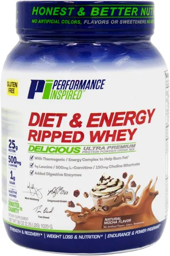Performance Inspired Nutrition - Proteína de suero rasgada, moca, 2.25 libras