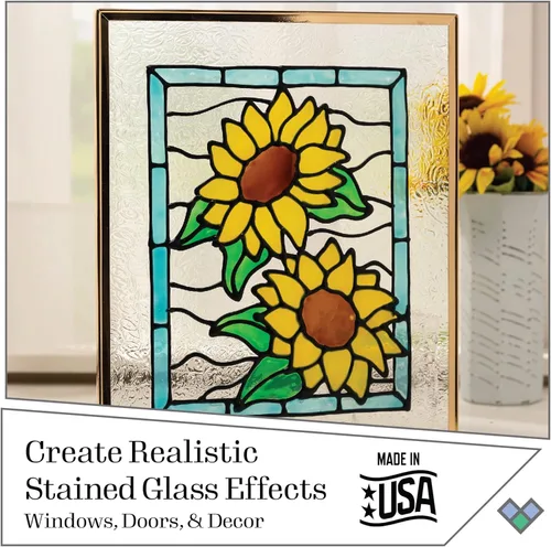 Miniatura 2 de Gallery Glass Límite líquido, negro, 8 onzas líquidas, líder, perfecto para proyectos de pintura de vidrieras de bricolaje, 19701