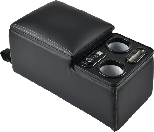 Miniatura 11 de Coverado - Organizador de consola central para auto, consolas universales para asiento trasero, organizador y almacenamiento para asiento