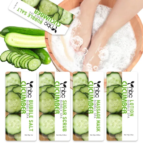 Miniatura 47 de Juego de spa de pedicura para pies, kit de pedicura para el hogar con sal de baño, loción hidratante de crema exfoliante para pies, cuidado de pies