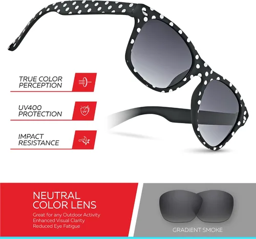 Miniatura 105 de Retro Rewind Lentes de sol para niños y niñas de 3 a 12 años, inastillables, UV400, lentes de sol para niños pequeños
