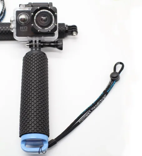 Miniatura 5 de Empuñadura Flotante de Mano, Palo Bastón de Mano Monopié Subacuático Compatible con Cámaras de Acción DJI OSMO y Otras Cámaras Deportivas, Azul