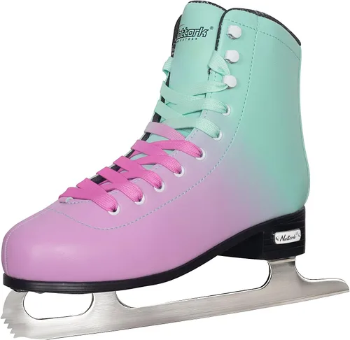 Miniatura 14 de Nattork Patines de Figura con Hojas de Acero Inoxidable de Excelencia para Patinaje sobre Hielo con Soporte Mejorado, Rendimiento de Fuerza