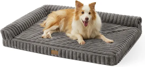 Miniatura 29 de COZY KISS Cama para perros pequeños de piel de conejo sintética, sofá ortopédico de espuma de 30 x 20 pulgadas con lados, funda extraíble lavable