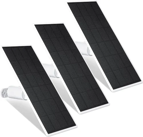 Miniatura 10 de Wasserstein Panel solar, cargador de panel solar para Google Nest Cam para exteriores o interiores, batería - 2.5 W de energía solar - Paneles