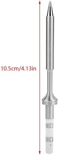 Miniatura 3 de 7 tipos de mini puntas de acero inoxidable para soldador, kit de estación de hierro, reemplazo de puntas de hierro para soldador TS100 (TS-B2)