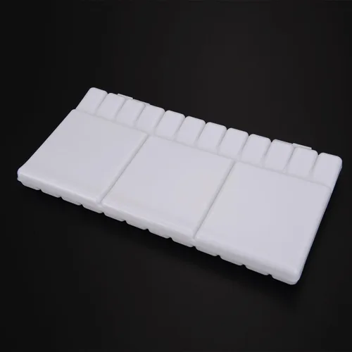 Miniatura 7 de Shappy Paleta de acuarela de 33 compartimentos, bandeja de pintura plegable con 28 pozos y 5 áreas de mezcla, paleta de pintura de plástico