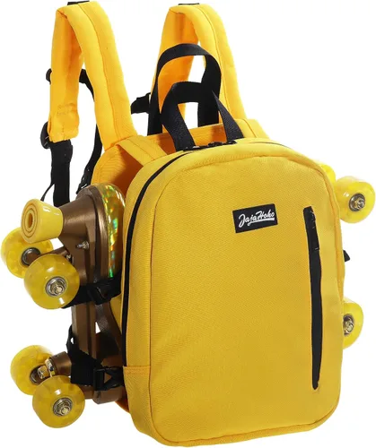 Miniatura 17 de JajaHoho Bolsas para patines de ruedas para mujeres y hombres, mochila multifuncional deportiva para patines de ruedas, patines de hielo, patines