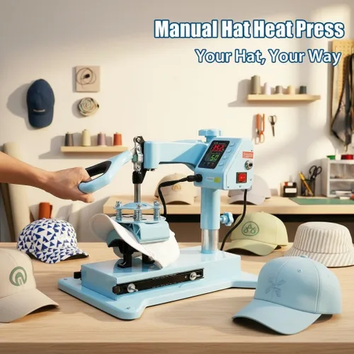 Miniatura 7 de Máquina de Prensa de Calor, Prensa de Calor de 15x15 para Camisetas con Accesorio para Tazas de Sublimación de 30oz, Prensa para Gorras, Impresión