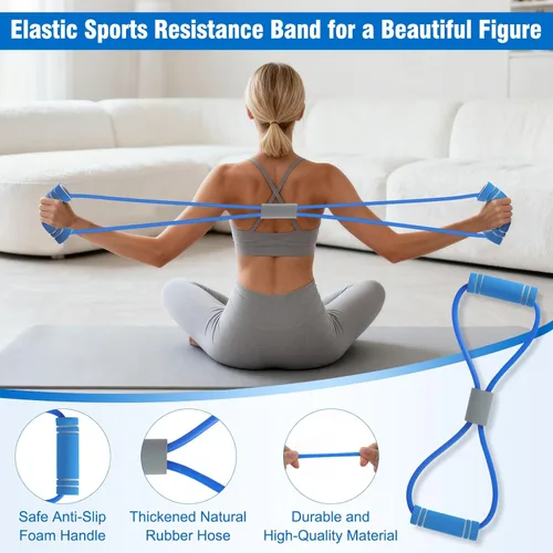 Miniatura 8 de Pilates Equipment Kit for Home Workout, Pilates Ring and Ball Set for Women, 14'' Magic Circle Essentials Accessories Kit, Wrist Weights, Resistance